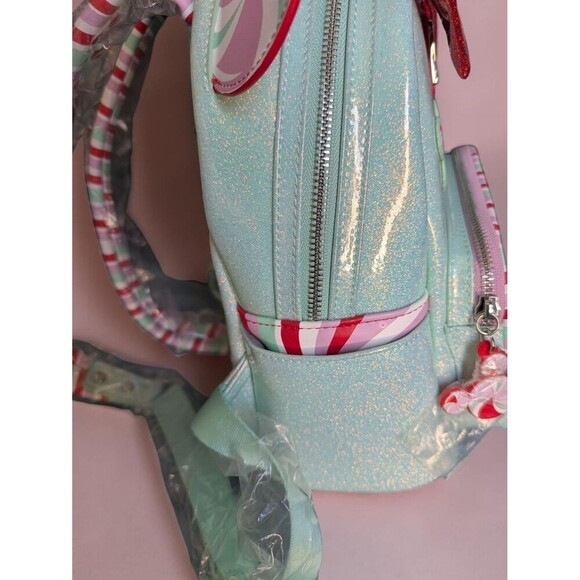Loungefly Disney Minnie Holiday Peppermint Ornaments Mini Backpack (NWT) (HTF) main image 7